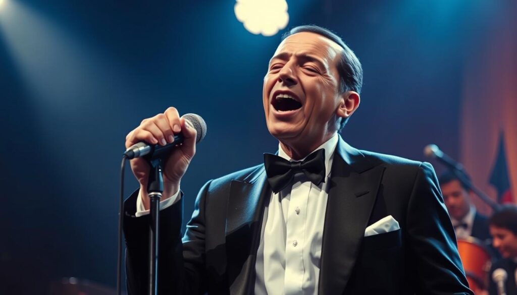 Frank Sinatra cantando