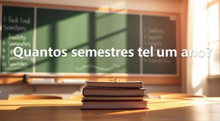 Quantos semestres tem um ano?